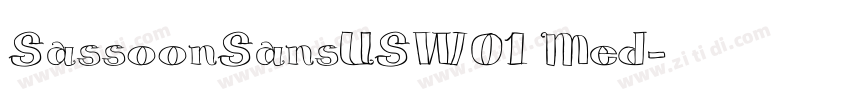 SassoonSansUSW01 Med字体转换